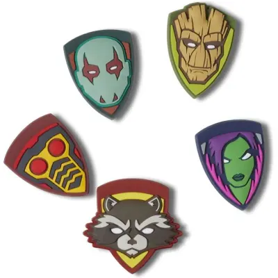 Crocs - Marvel Pin - Jibbitz - Guardians of the Galaxy 5 Pack - för  flerfärgad