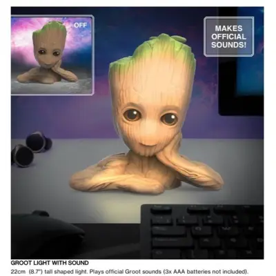 Guardians Of The Galaxy - Groot - 3D Light W/Sound 22Cm