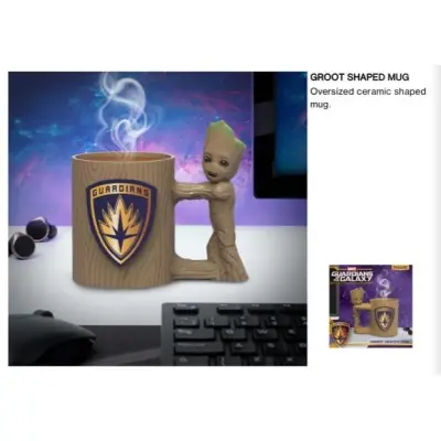 Guardians Of The Galaxy Groot Oversiez Ceramic Shaped 3D Mug