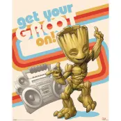 Poster Guardians Of The Galaxy Get Your Groot On 40x50cm