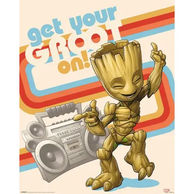 Poster Guardians Of The Galaxy Get Your Groot On 40x50cm