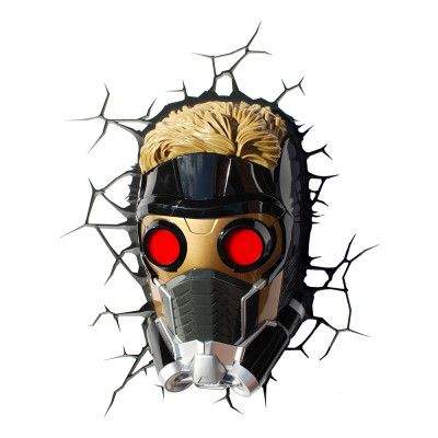 Star Lord 3D Vägglampa