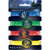 4 stk Elastiska Armband - Harry Potter