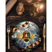 6 st Harry Potter Inspirerade Tallrikar - 23 cm - Magisk skola