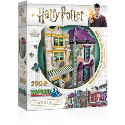 Harry Potter 3D Pussel Madam MalkinÂ´s&Florean FortescueÂ´s Ice Cream 290 bitar - Harry Potter -  Leksaksaffären