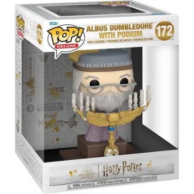 Harry Potter - Albus Dumbledore with Podium (Pop! Deluxe) vinylfigur 172 - Funko Pop! - Funko Shop Europe