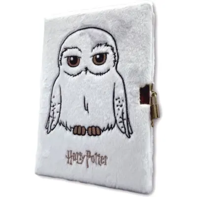 Harry Potter Anteckningsbok - Hedwig - för  vit/guld