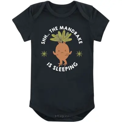 Harry Potter Body - Shh.. The Mandrake Is Sleeping - 50/56 86/92 - för barn - svart