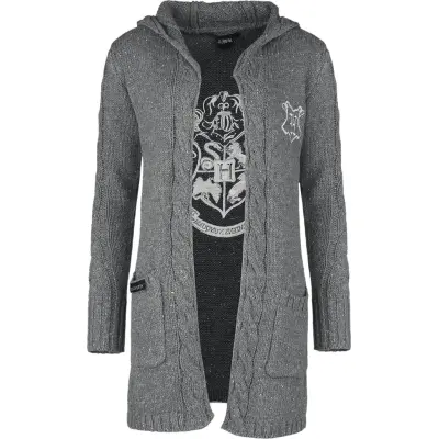 Harry Potter Cardigan - Hogwarts - XS 3XL - för Dam - grå