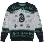 Harry Potter Christmas jumper - Slytherin - S XXL - för Herr - flerfärgad