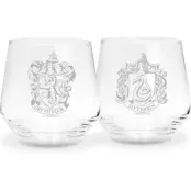 Harry Potter Glas-set - Gryffindor & Slytherin - för None - transparent