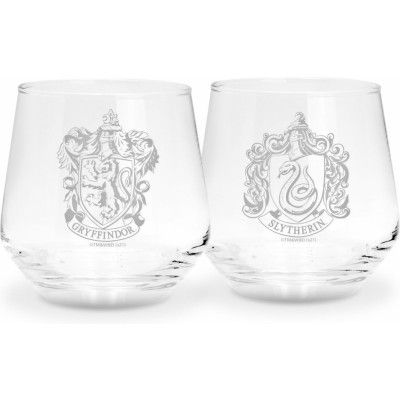 Harry Potter Glas-set - Gryffindor & Slytherin - för  transparent
