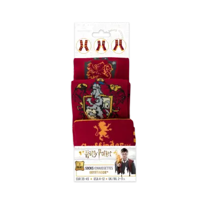 Harry Potter Gryffindor 3 pairs of Socks