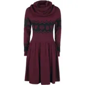 Harry Potter Halvlång klänning - Houses - M 4XL - för Dam - bordeaux/svart