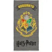 Harry Potter Handduk - Harry Potter velour strandhandduk - för grå
