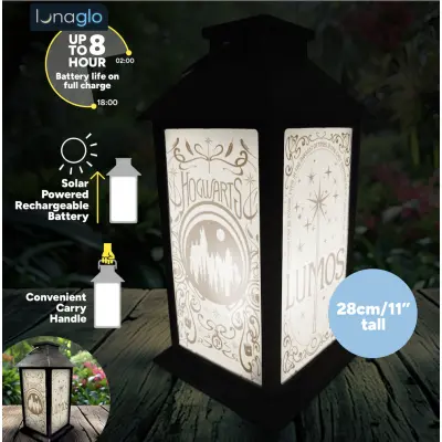 Harry Potter - Hogwarts - 'Lunaglo' Outdoor Solar Lantern 11''
