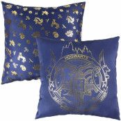Harry Potter - Hogwarts Pillow 40 x 40 cm Blue