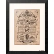 Harry Potter - Hogwarts School List - Collector Print '30X40Cm'