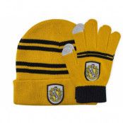 Harry Potter - Hufflepuff Beanie & Gloves Set for Kids