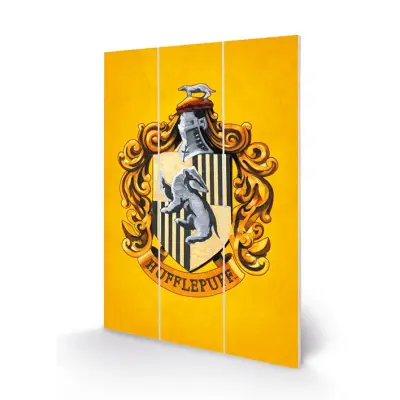 Harry Potter - Hufflepuff Crest - Wood Print 20X29.5