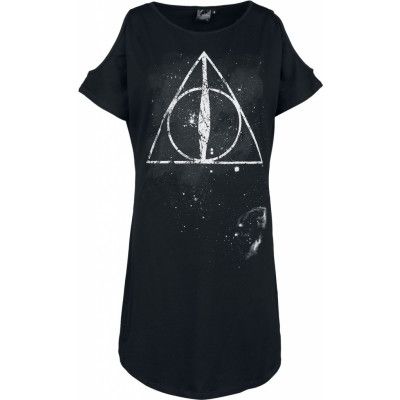 Harry Potter Kort klänning - Deathly Hallows - S XXL - för Dam - svart