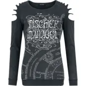 Harry Potter Långärmad tröja - Mischief Managed - M XXL - för Dam - mörkgrå