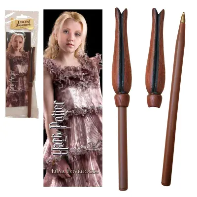 Harry Potter Luna Lovegood wand pend and bookmark