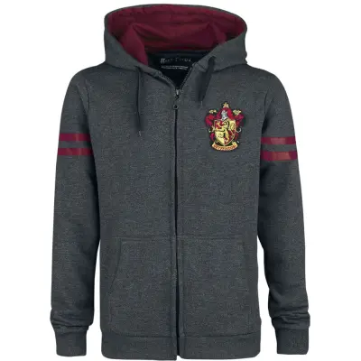 Harry Potter Luvjacka - Gryffindor Sport - S XXL - för Herr - grå/bordeaux