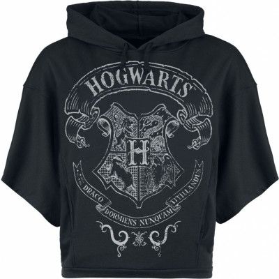 Harry Potter Luvtröja - Hogwart's Crest - M XXL - för Dam - svart