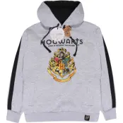 Harry Potter Luvtröja - Hogwarts Crest - S XXL - för Herr - gråmelerad