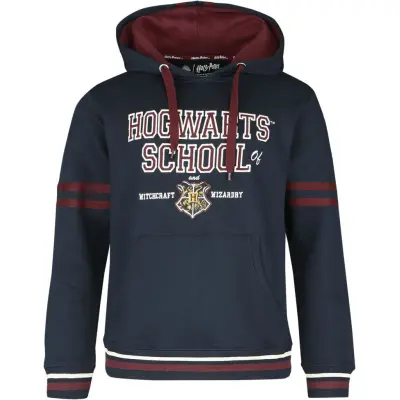 Harry Potter Luvtröja - Hogwarts School - S M - för Herr - marinblå