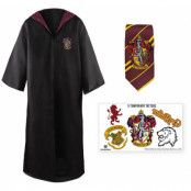Harry Potter - Robe, Necktie & Tattoo Set Gryffindor