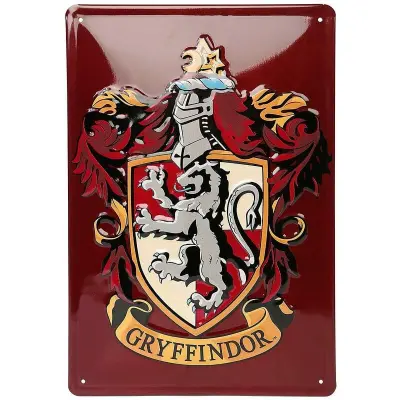 Harry Potter Metall-skyltar - Gryffindor - för None - röd