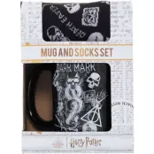 Harry Potter Mugg - Dark Arts Mugg & Strumpor - för flerfärgad