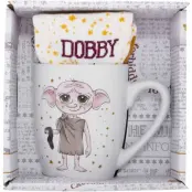 Harry Potter Mugg - Dobby Mugg och strumpor - för flerfärgad
