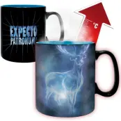 Harry Potter Mugg - Patronus - Tasse mit Thermoeffekt - för flerfärgad