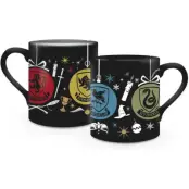 Harry Potter Mugg - The 4 Houses - för svart/blå/grön