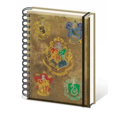 Harry Potter Notebook A5 Hogwart's Crests