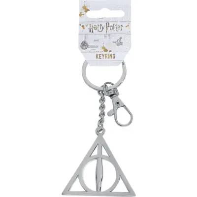 Harry Potter Nyckelring - Deathly Hallows - för None - silverfärgad