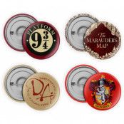 Harry Potter - Pin-Back Buttons 4-Pack Collection