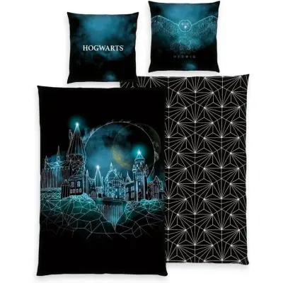 Harry Potter Sängkläder - Hogwarts - för None - flerfärgad