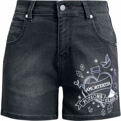 Harry Potter Shorts - Harry Potter - Potions - 27 28 - för Dam - grå denim