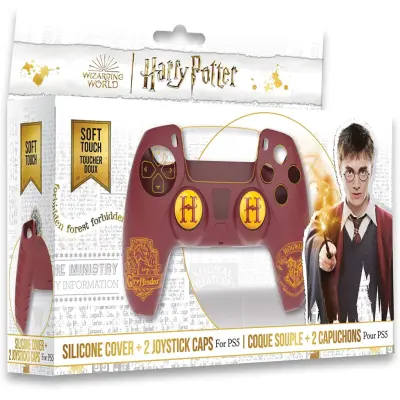 Harry Potter Silicone Shell + Grips Controller Cover (Gryffindor)