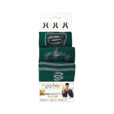 Harry Potter Slytherin 3 pairs of Socks