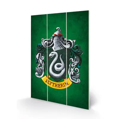 Harry Potter - Slytherin Crest - Wood Print 20X29.5