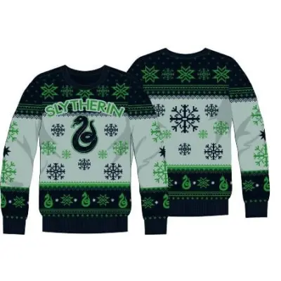 Harry Potter - Slytherin - Men Christmas Sweaters (XXL)