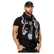 Harry Potter Scarf Dark Arts Spell Long Length Black