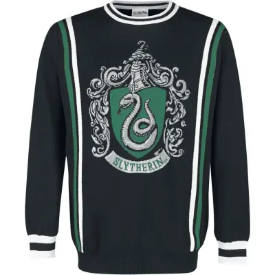 Harry Potter Stickad jumper - Slytherin - S L - för Herr - flerfärgad