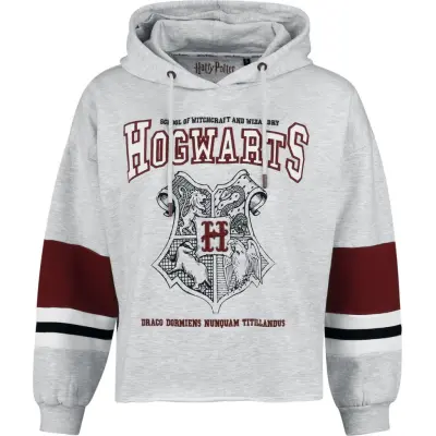 Harry Potter Sweatshirt - Hogwarts Crest - S XXL - för Dam - grå