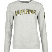 Harry Potter Sweatshirt - Hufflepuff - S XXL - för Dam - grå